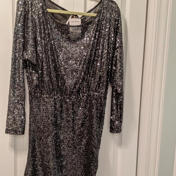 Free People NEW sequin dress, Large - Picture 3 of 5